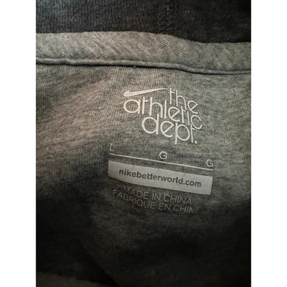 Nike Hoodie Womens Large Gray Squad Fleece Po Pullover Sweatshirt Ladies - Picture 6 of 14